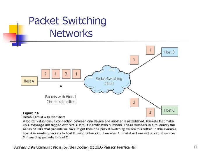 Packet Switching Networks Business Data Communications, by Allen Dooley, (c) 2005 Pearson Prentice Hall