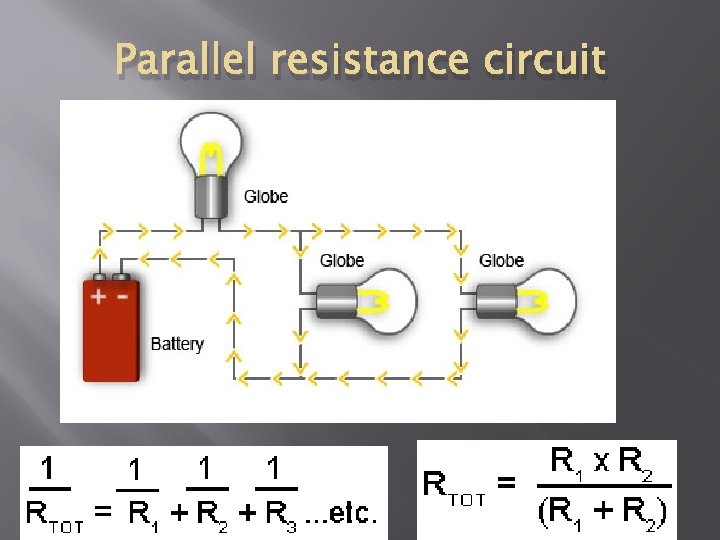 Parallel resistance circuit 