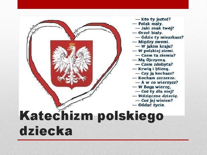 Katechizm polskiego dziecka 