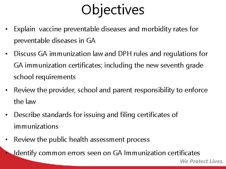 Childhood Immunization Update Presented by Deanna Brown IPC