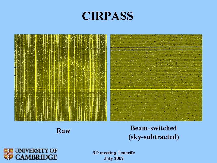 CIRPASS Raw Beam-switched (sky-subtracted) 3 D meeting Tenerife July 2002 