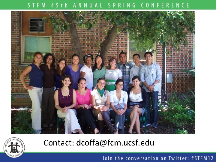 Contact: dcoffa@fcm. ucsf. edu  Contact: dcoffa@fcm. ucsf. edu