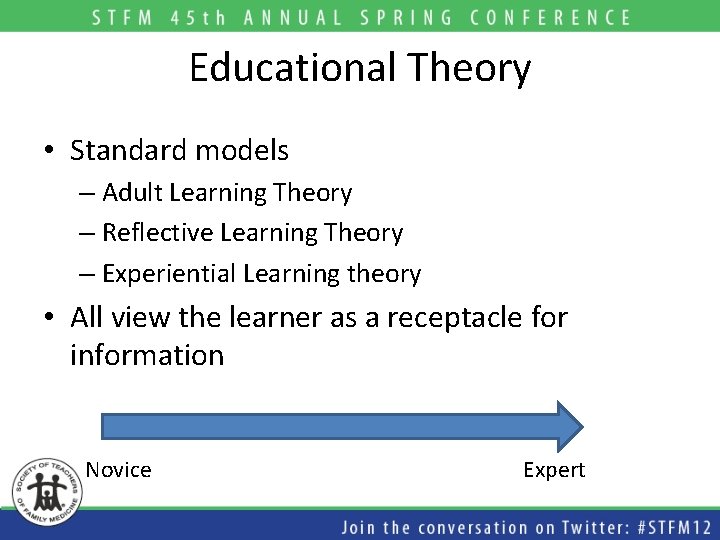 Educational Theory • Standard models – Adult Learning Theory – Reflective Learning Theory – Educational Theory • Standard models – Adult Learning Theory – Reflective Learning Theory –