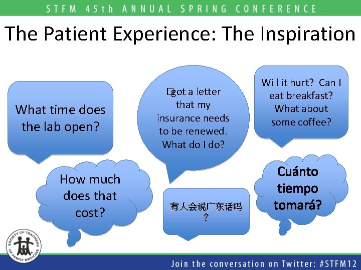 The Patient Experience: The Inspiration I got a letter � What time does the The Patient Experience: The Inspiration I got a letter � What time does the