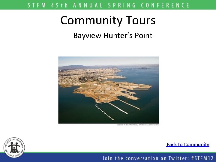 Community Tours Bayview Hunter’s Point Back to Community  Community Tours Bayview Hunter’s Point Back to Community