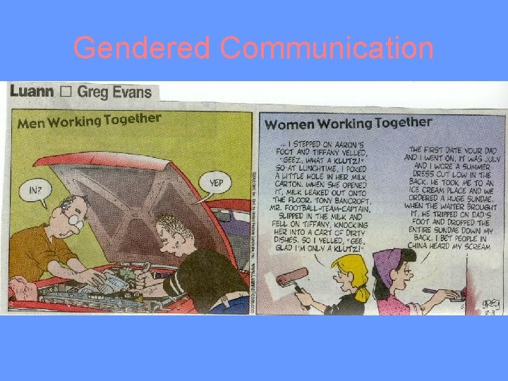 Gendered Communication 