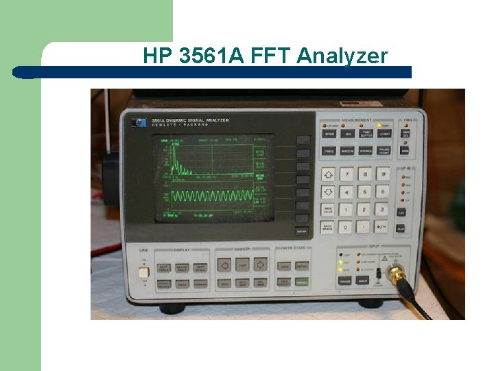 HP 3561 A FFT Analyzer 