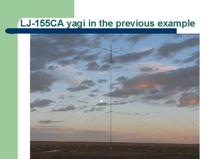 LJ-155 CA yagi in the previous example 