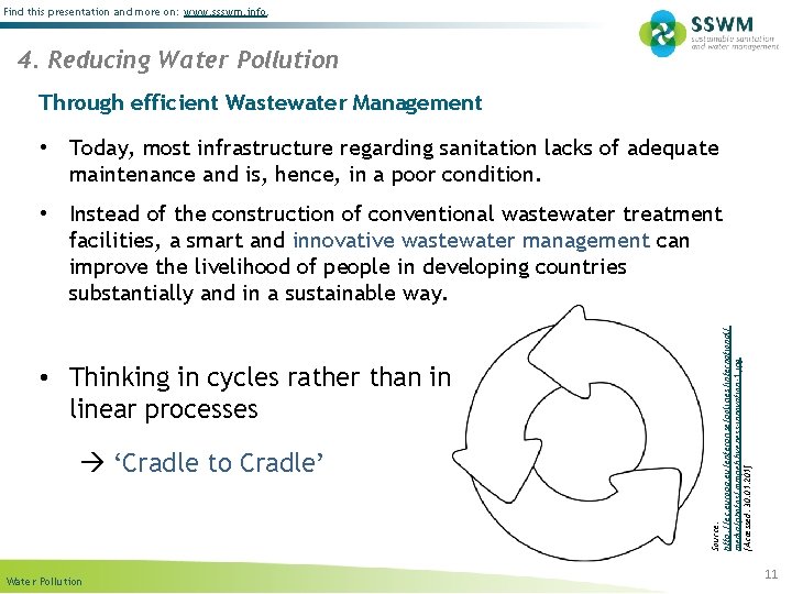 Find this presentation and more on: www. ssswm. info. 4. Reducing Water Pollution Through