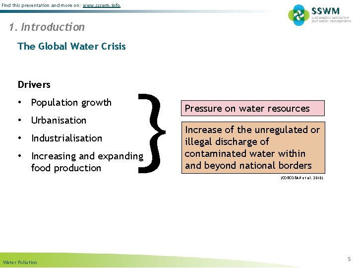 Find this presentation and more on: www. ssswm. info. 1. Introduction The Global Water