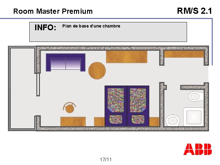 RM/S 2. 1 Room Master Premium INFO: Plan de base d’une chambre 17/11 