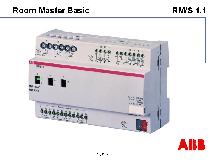 Room Master Basic RM/S 1. 1 17/22 