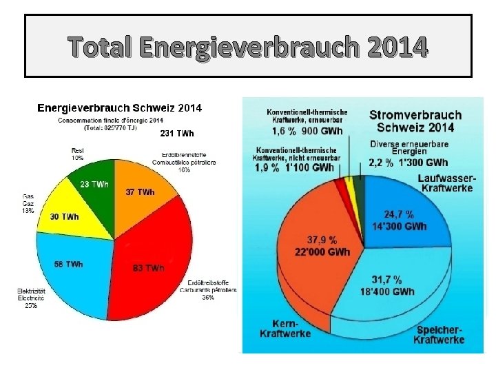 Total Energieverbrauch 2014 