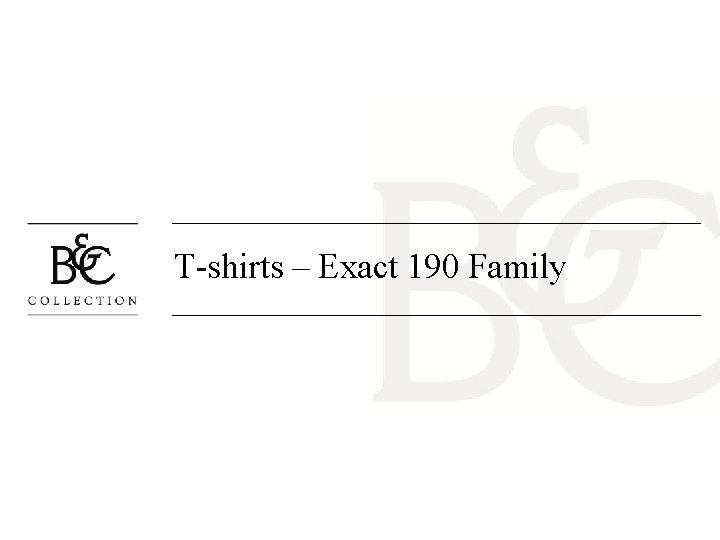 T-shirts – Exact 190 Family 