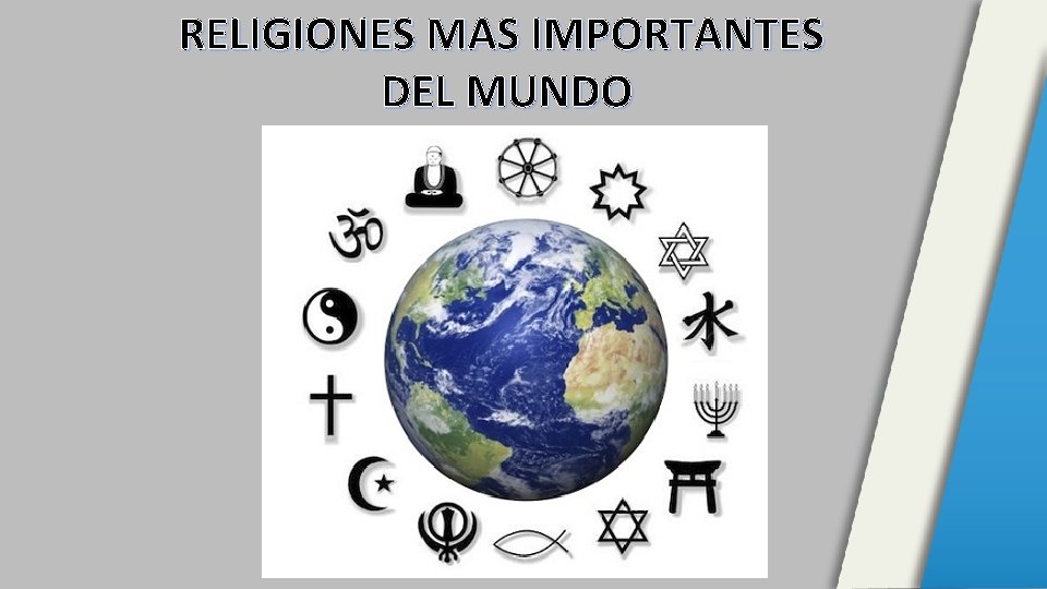RELIGIONES MAS IMPORTANTES DEL MUNDO 