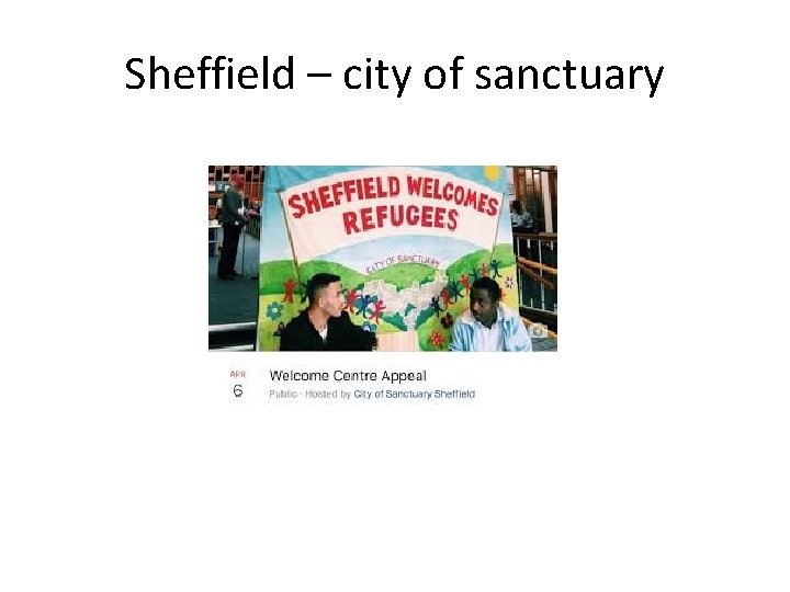 Sheffield – city of sanctuary 