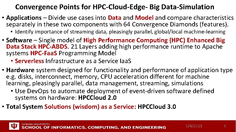 HPC Cloud and Big Data Testbed Geoffrey Fox