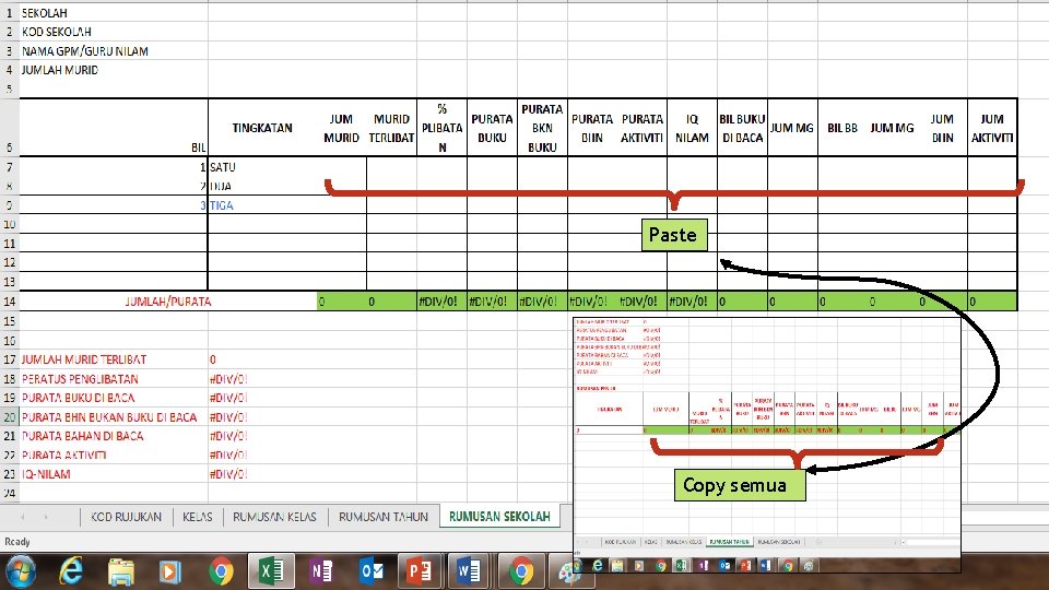 Paste Copy semua 