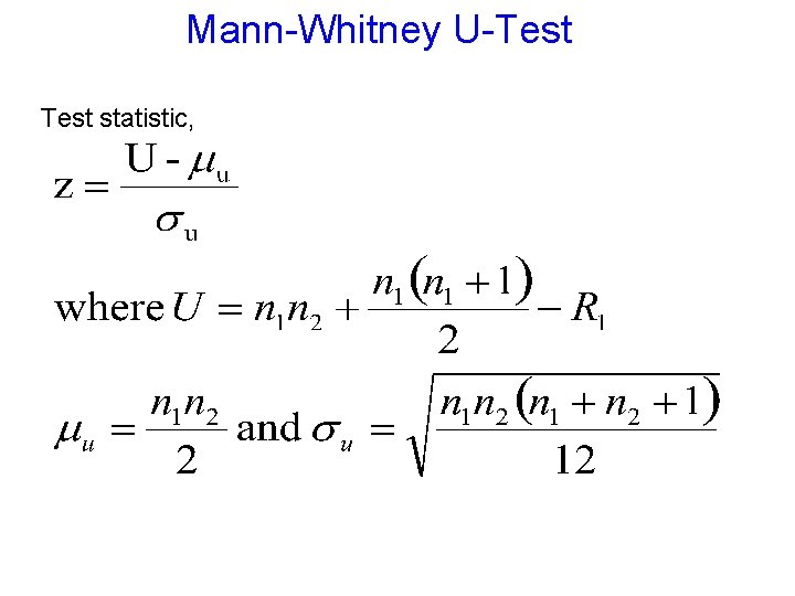 Mann-Whitney U-Test statistic, 
