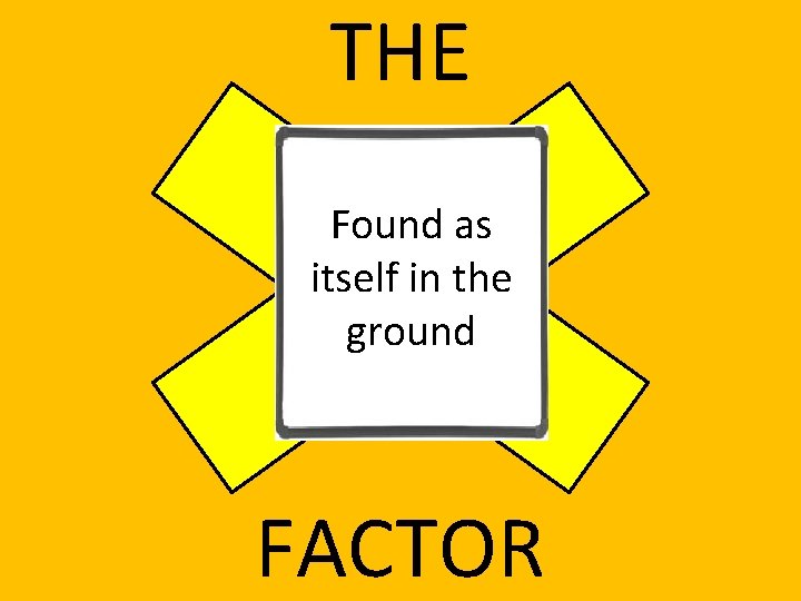 THE Found as itself in the GOLD ground FACTOR 
