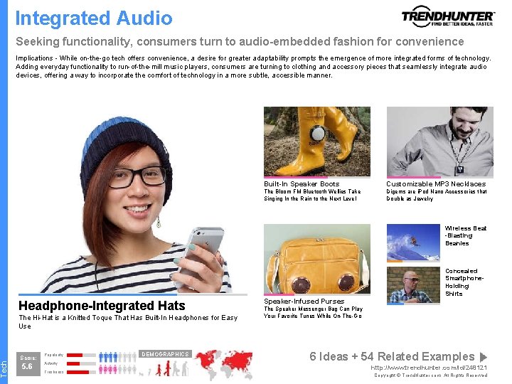 Tech Integrated Audio Seeking functionality, consumers turn to audio-embedded fashion for convenience Implications -