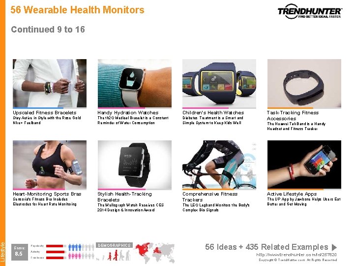 Lifestyle 56 Wearable Health Monitors Continued 9 to 16 Upscaled Fitness Bracelets Handy Hydration