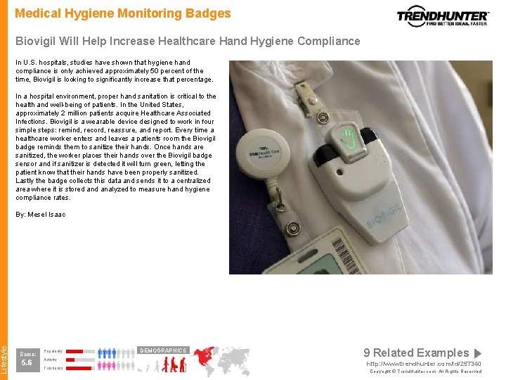 Lifestyle Medical Hygiene Monitoring Badges Biovigil Will Help Increase Healthcare Hand Hygiene Compliance In