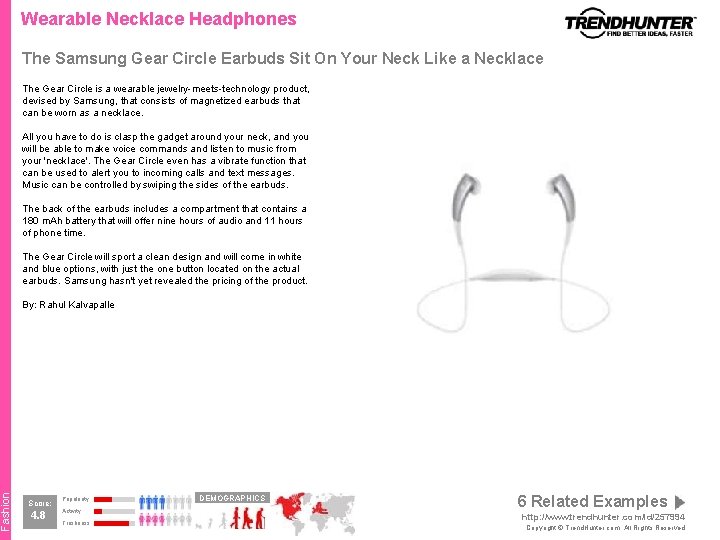 Fashion Wearable Necklace Headphones The Samsung Gear Circle Earbuds Sit On Your Neck Like