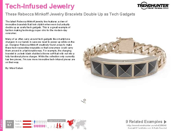 Fashion Tech-Infused Jewelry These Rebecca Minkoff Jewelry Bracelets Double Up as Tech Gadgets The