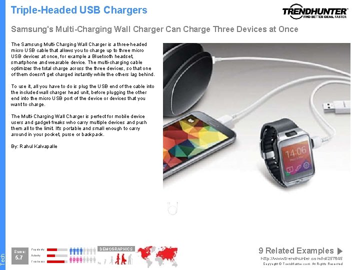Tech Triple-Headed USB Chargers Samsung's Multi-Charging Wall Charger Can Charge Three Devices at Once