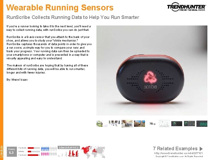 Lifestyle Wearable Running Sensors Run. Scribe Collects Running Data to Help You Run Smarter