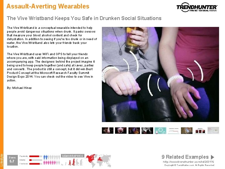 Lifestyle Assault-Averting Wearables The Vive Wristband Keeps You Safe in Drunken Social Situations The