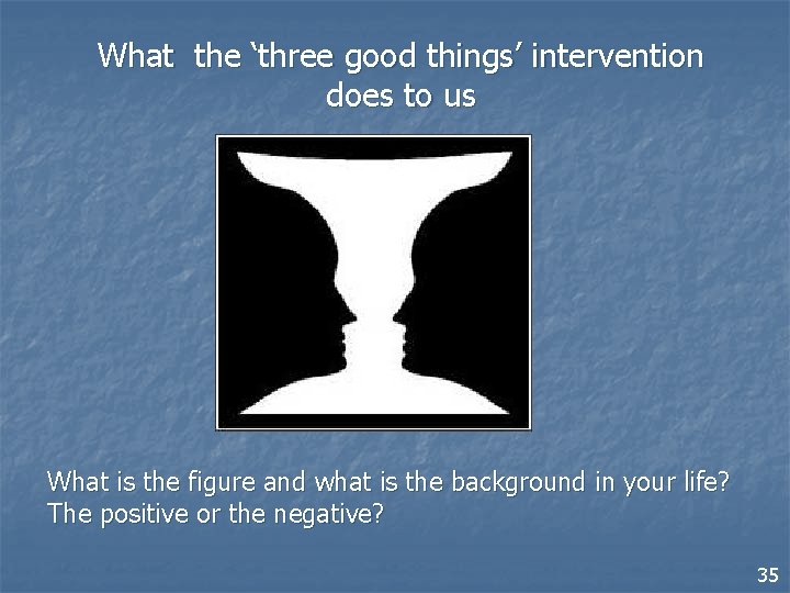 What the ‘three good things’ intervention does to us What is the figure and