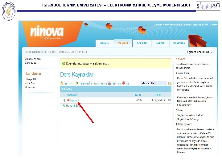 İSTANBUL TEKNİK ÜNİVERSİTESİ ♦ ELEKTRONİK & HABERLEŞME MÜHENDİSLİĞİ 