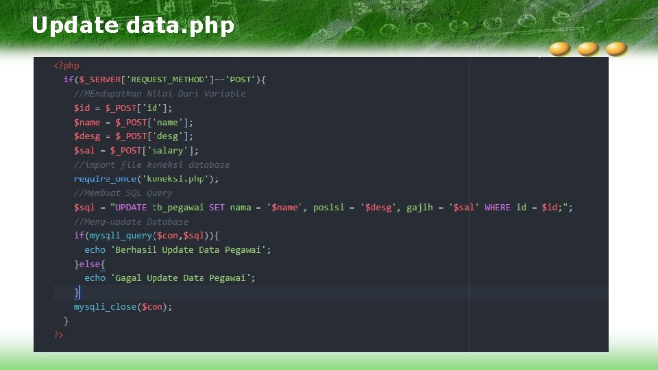 Update data. php 