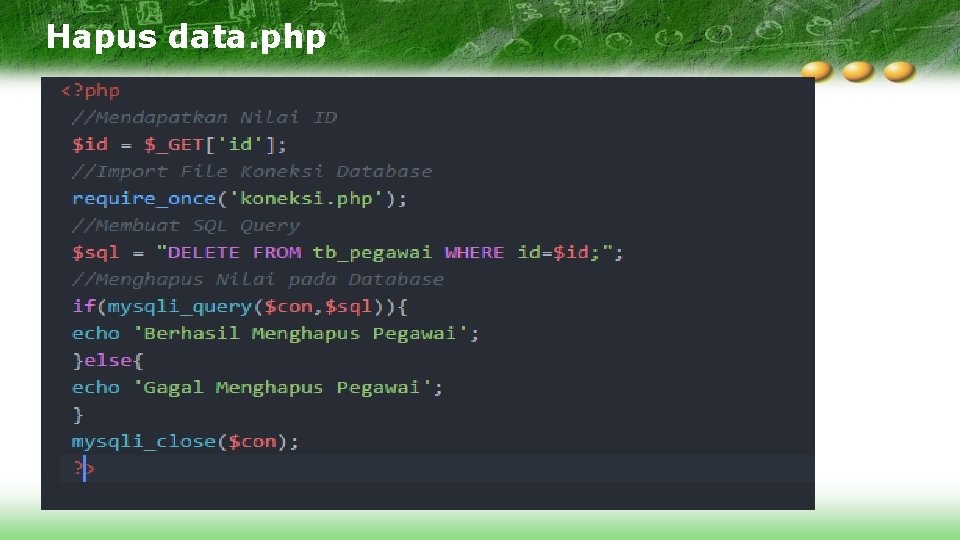 Hapus data. php 