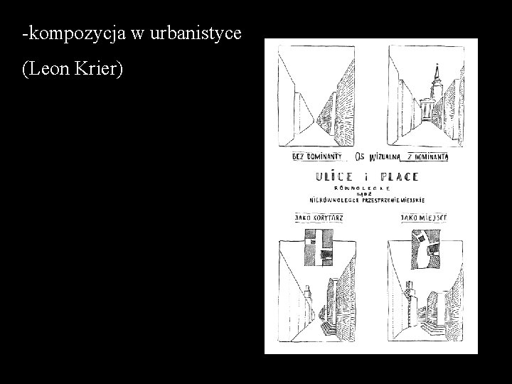 -kompozycja w urbanistyce (Leon Krier) 