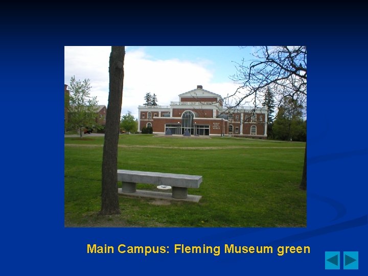 Main Campus: Fleming Museum green 