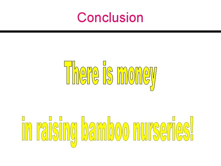 Conclusion 