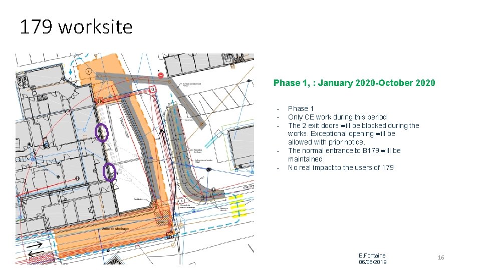 179 worksite Phase 1, : January 2020 -October 2020 - Phase 1 Only CE