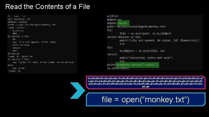 Read the Contents of a File b'xd 4xd 6xd 5xd 2xc 5xe 8x 15xd Read the Contents of a File b'xd 4xd 6xd 5xd 2xc 5xe 8x 15xd