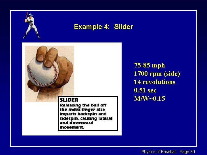 Example 4: Slider 75 -85 mph 1700 rpm (side) 14 revolutions 0. 51 sec