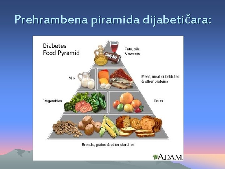Prehrambena piramida dijabetičara: 