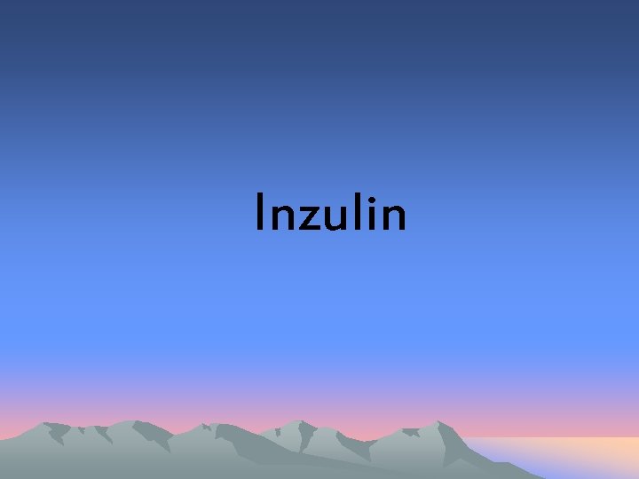 Inzulin 