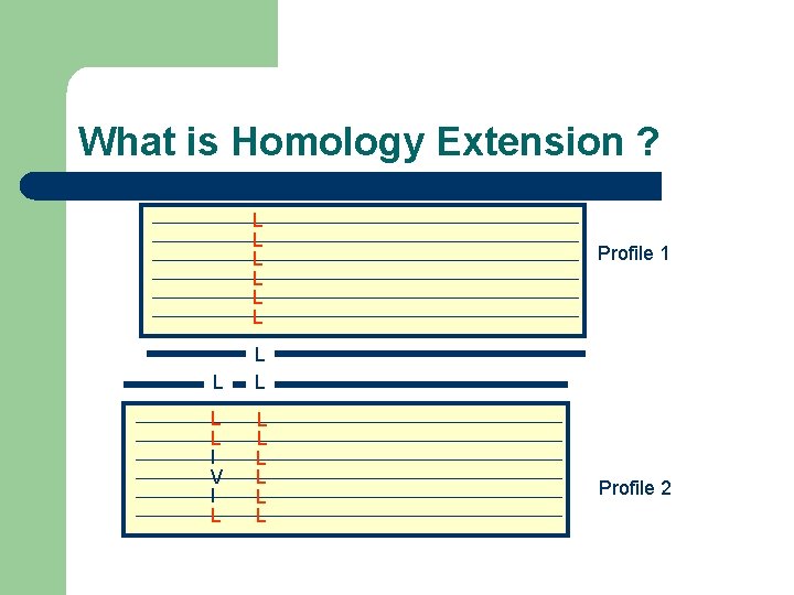 What is Homology Extension ? L L L I V I L L L