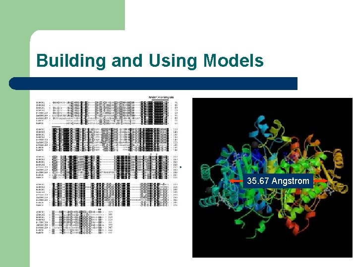 Building and Using Models 35. 67 Angstrom 