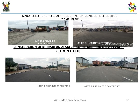 IYANA ISOLO ROAD - OKE AFA - EGBE - IKOTUN ROAD, OSHODI-ISOLO LG (COMPLETED)