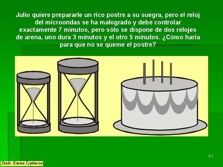 Julio quiere prepararle un rico postre a su suegra, pero el reloj del microondas Julio quiere prepararle un rico postre a su suegra, pero el reloj del microondas