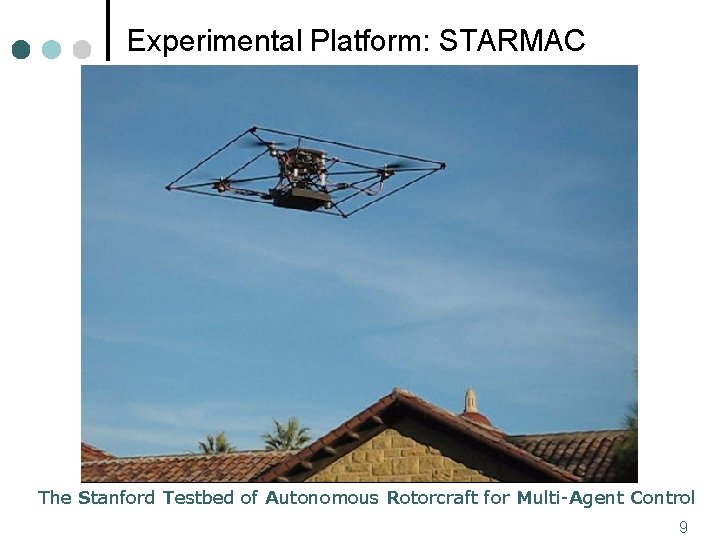 Experimental Platform: STARMAC The Stanford Testbed of Autonomous Rotorcraft for Multi-Agent Control 9 