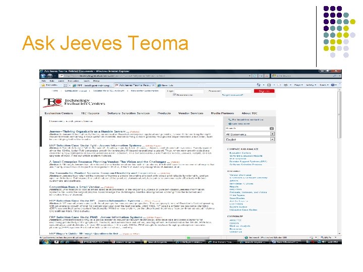 Ask Jeeves Teoma 